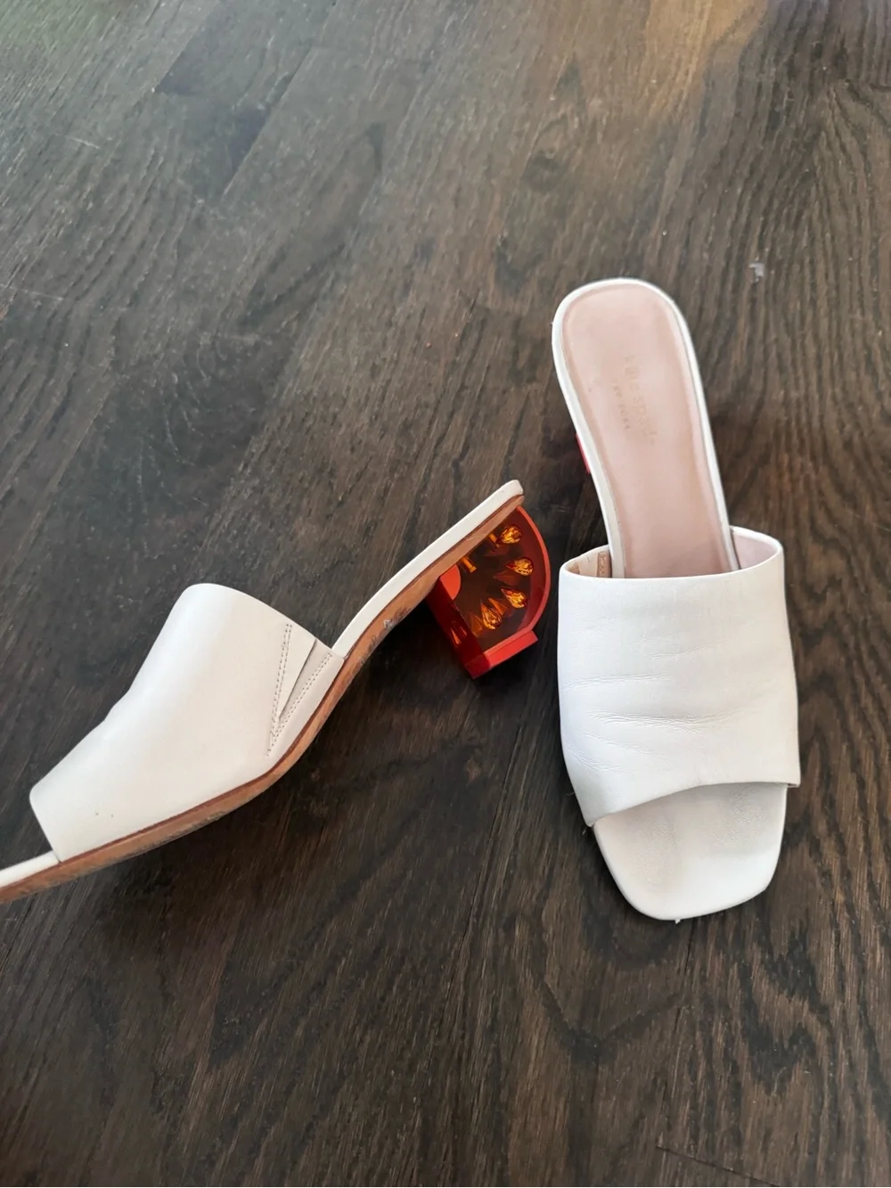 Kate Spade Citrus Slide Sandals in white/parchment - Picture 1 of 7